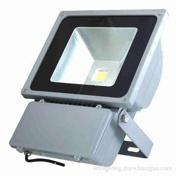 60W LED Floodlight with Toughened Glass Cover and 50,000 Hours Lifespan